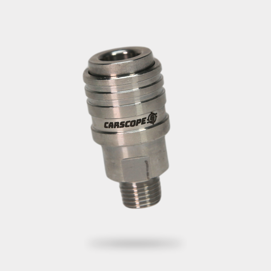 Push-Lock 1/4" Quick Disconnect Coupler - Male (Stainless Steel)