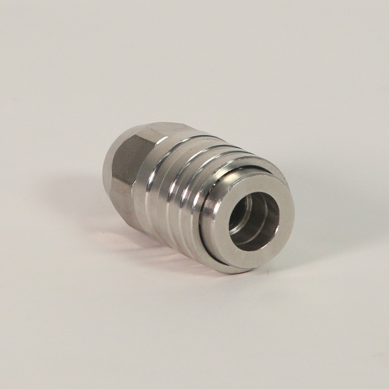 Push-Lock 1/4" Quick Disconnect Coupler - Female (Stainless Steel)