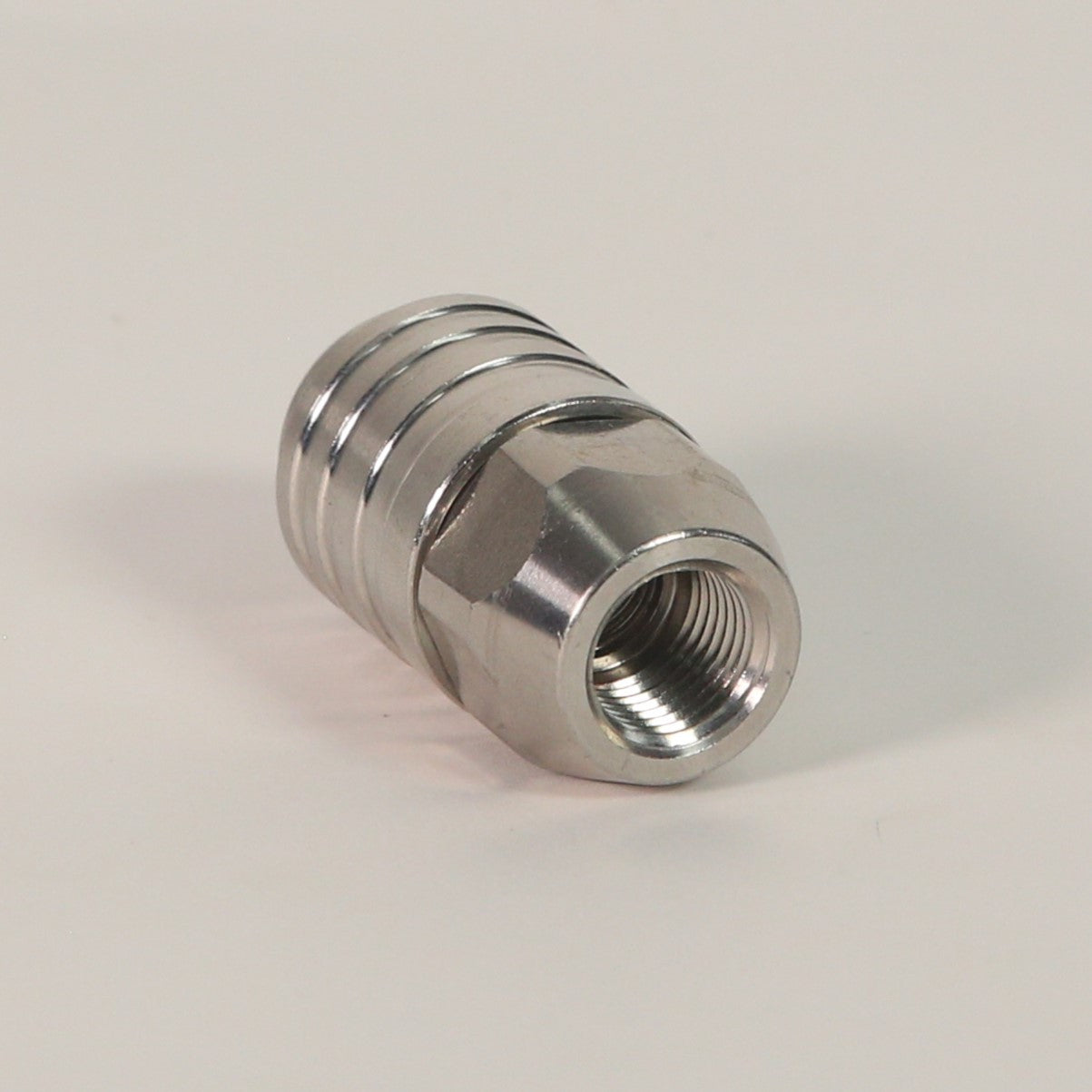 Push-Lock 1/4" Quick Disconnect Coupler - Female (Stainless Steel)