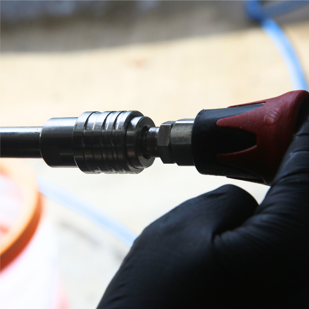 Push-Lock Swivel Pressure Washer Wand - 360° Rotation (Stainless Steel)